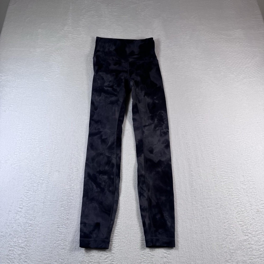 Lululemon Wunder Train leggings size 4 HighRise Tight 25" Diamond Dye Pitch grey